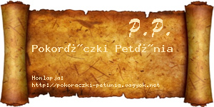 Pokoráczki Petúnia névjegykártya